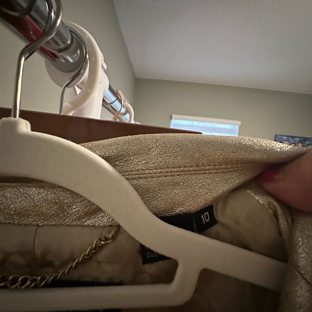 Soft, gold, leather soft
